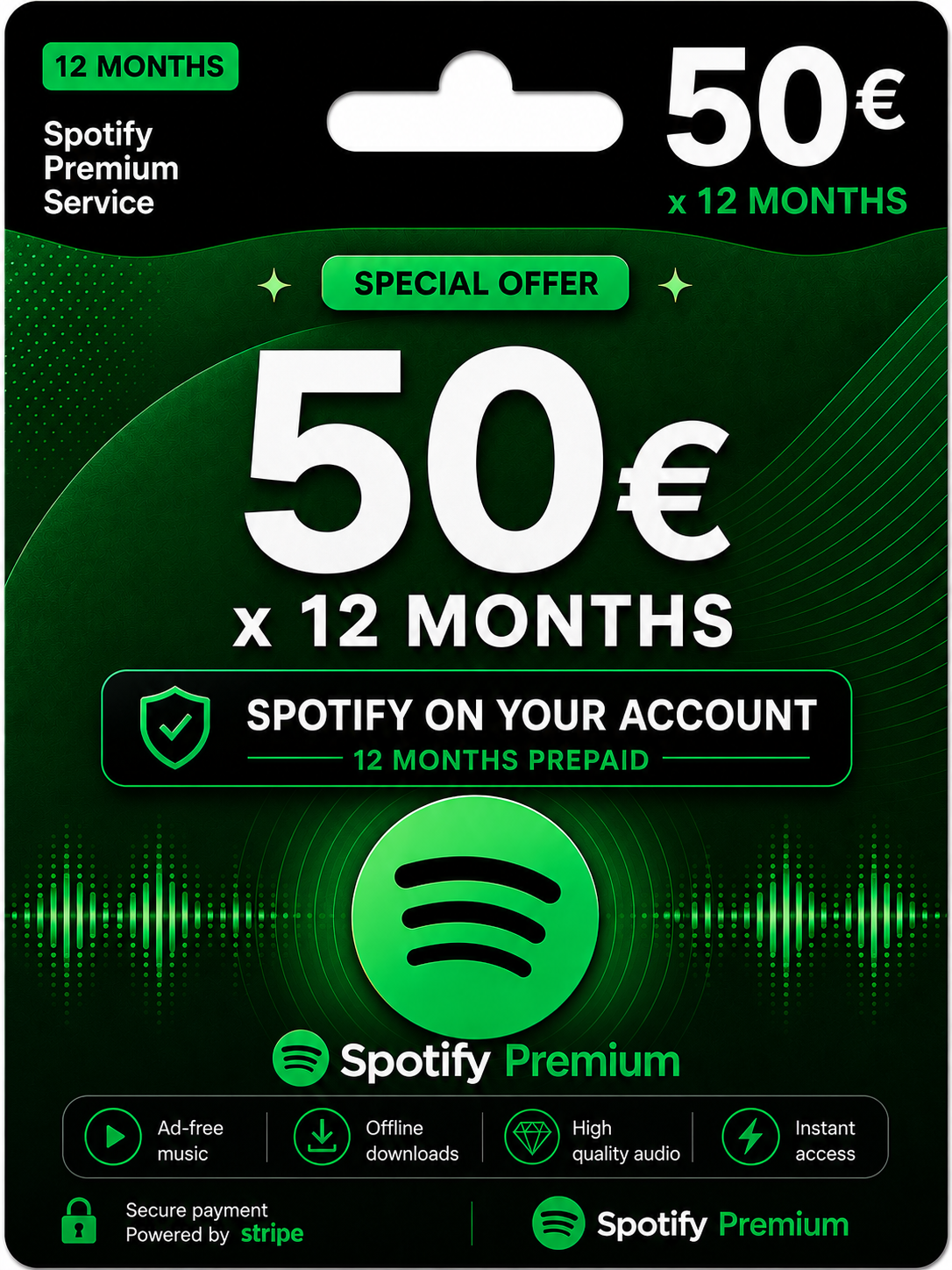 Spotify Premium 12 meses