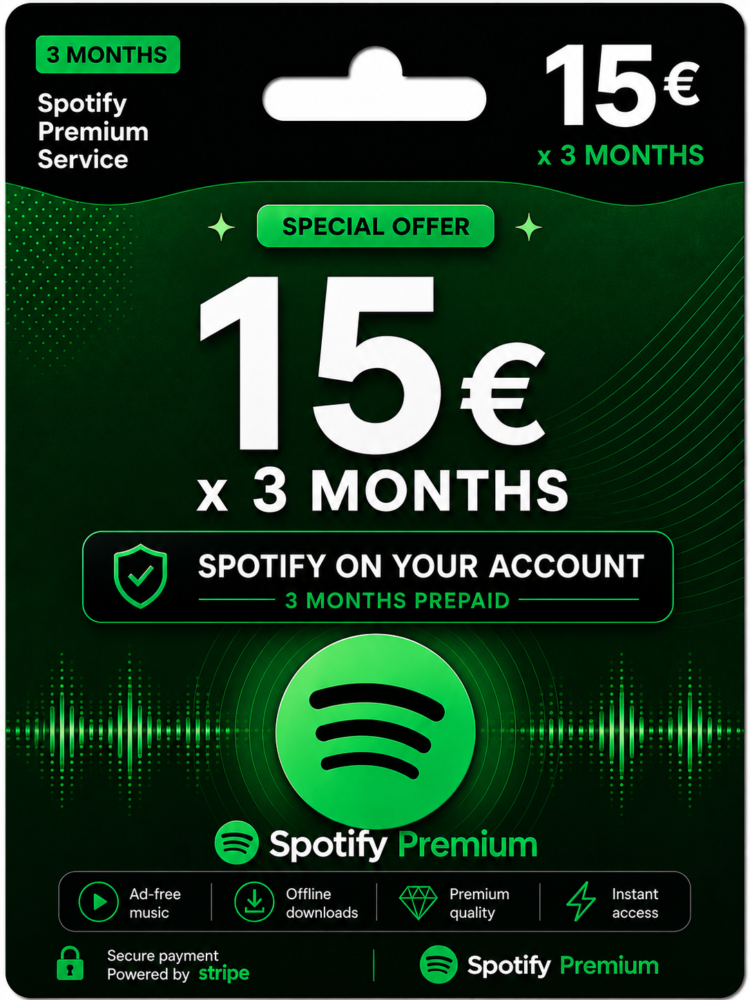 Spotify Premium 3 meses