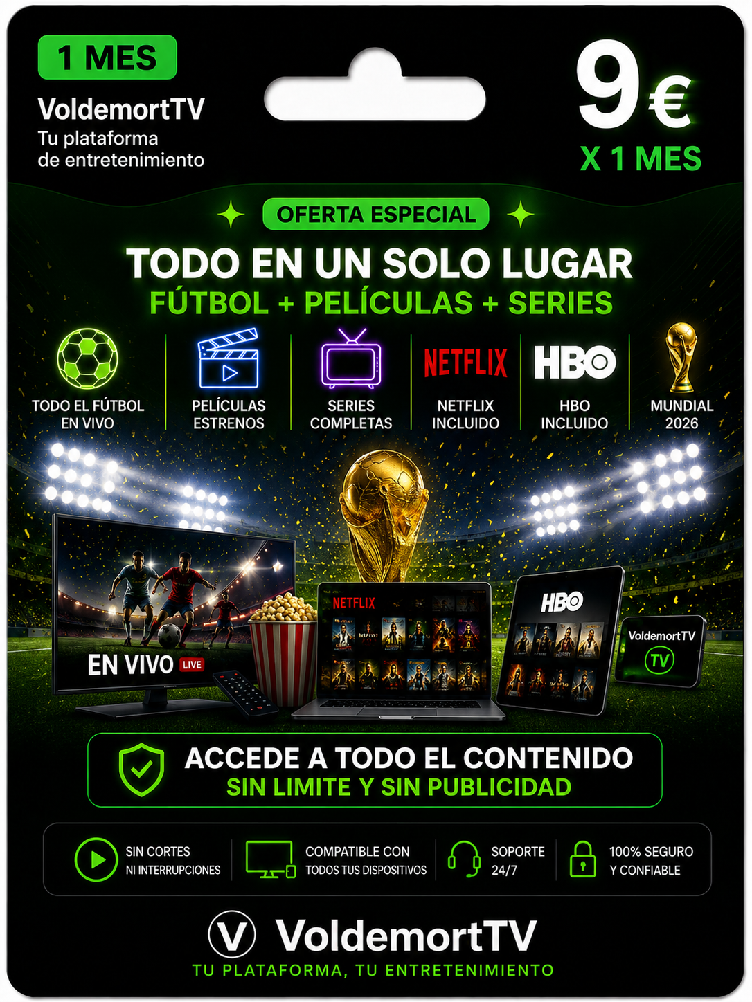 TV Premium 1 mes
