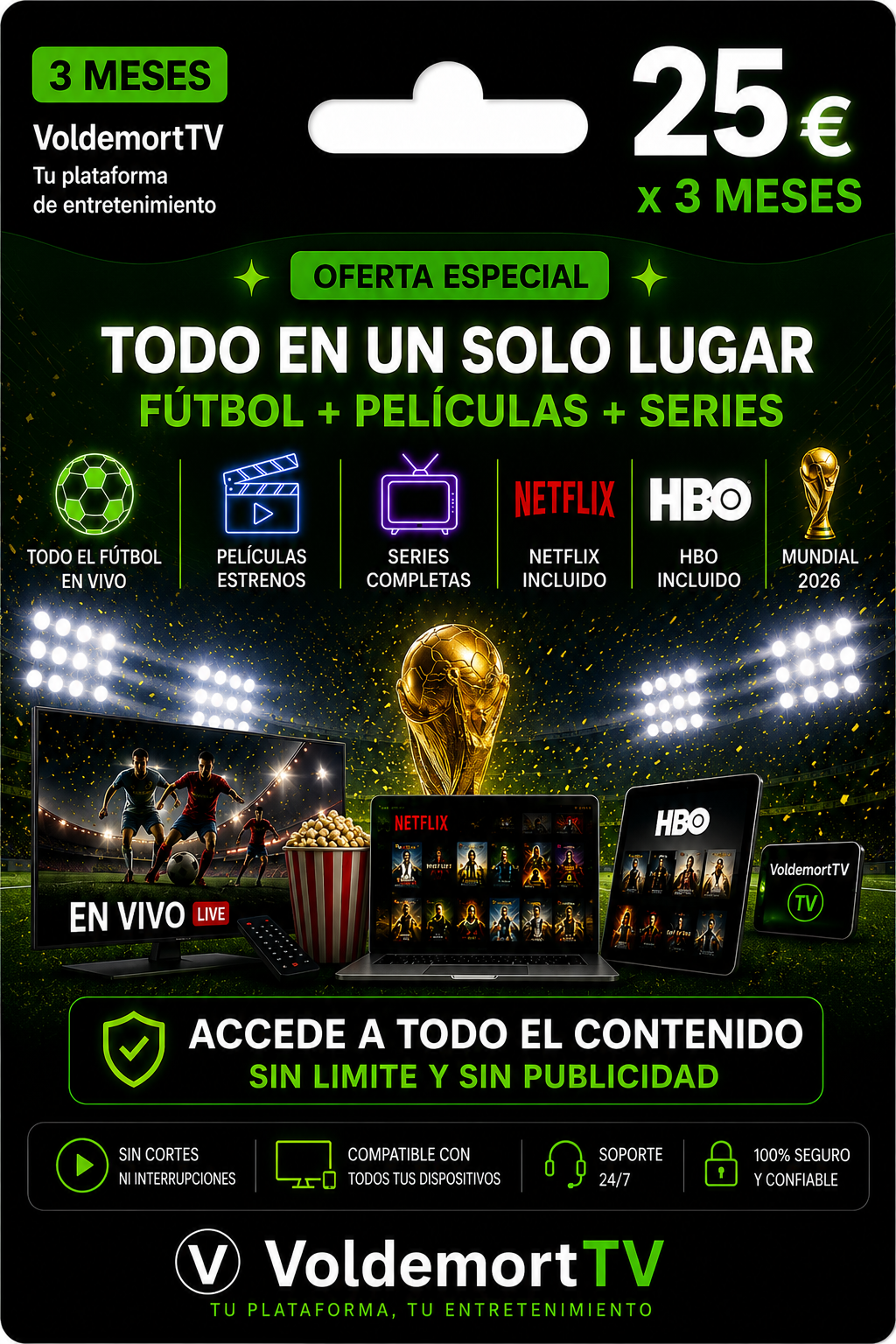 TV Premium 3 meses
