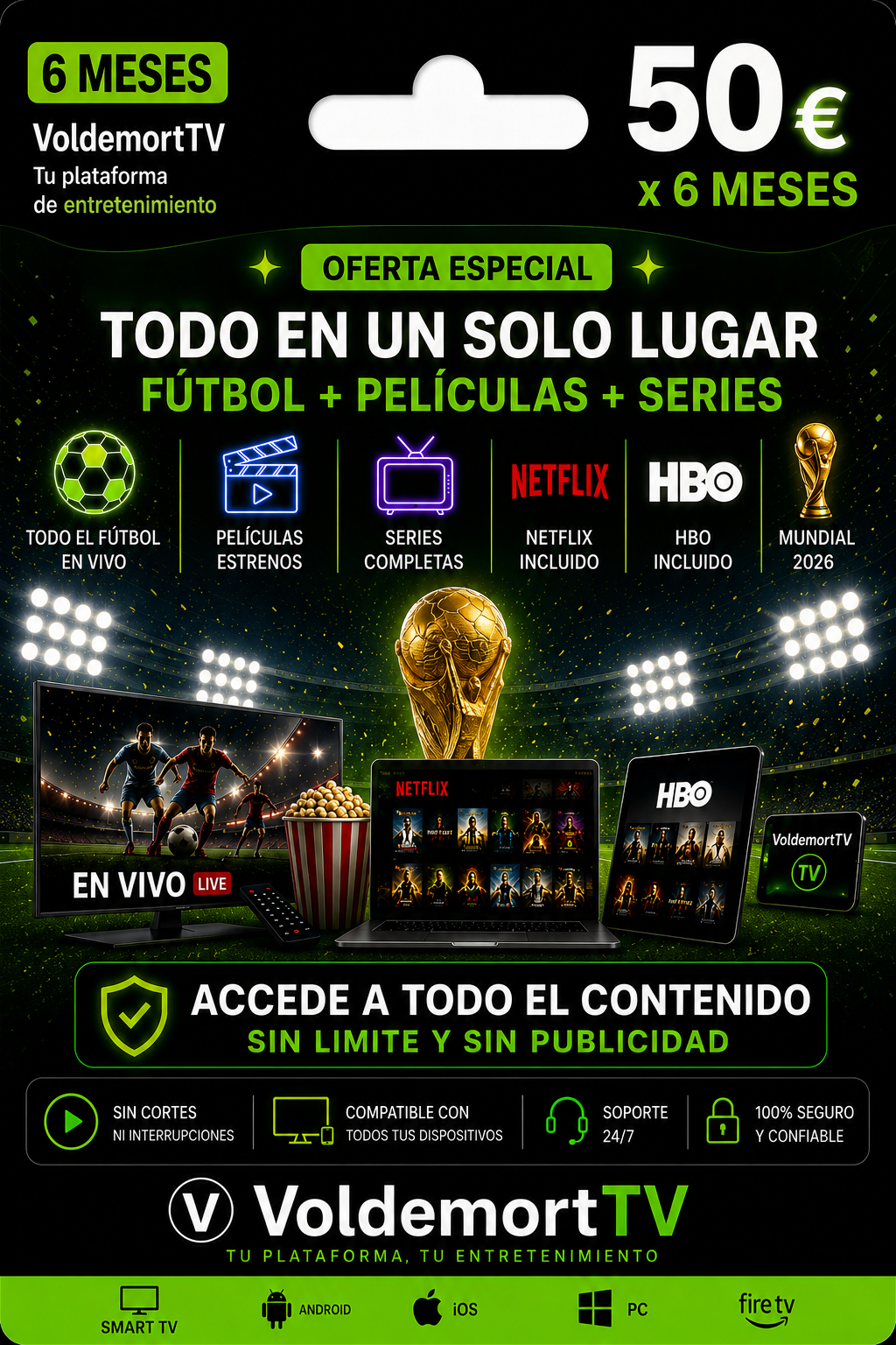 TV Premium 6 meses